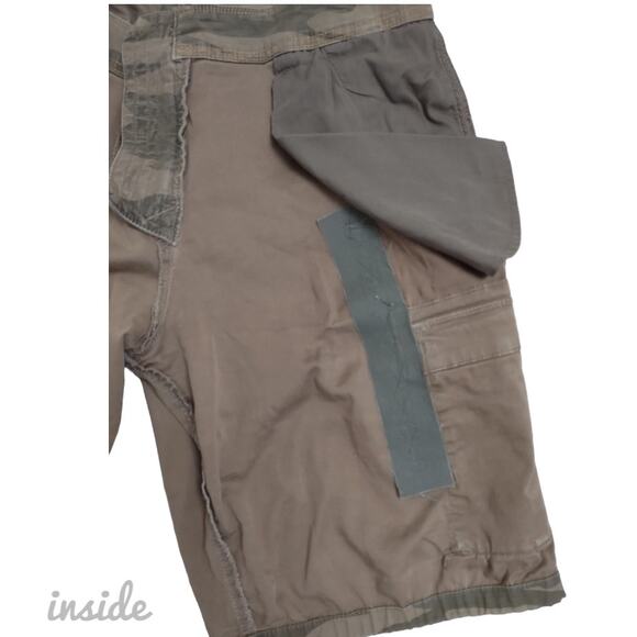 LUCKY BRAND Camouflage Cargo Shorts Size 33 Gorpcore Utility Outdoors Unisex - Picture 9 of 11